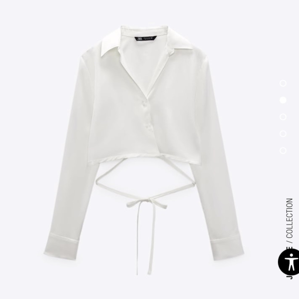Satin Button Up Zara Top